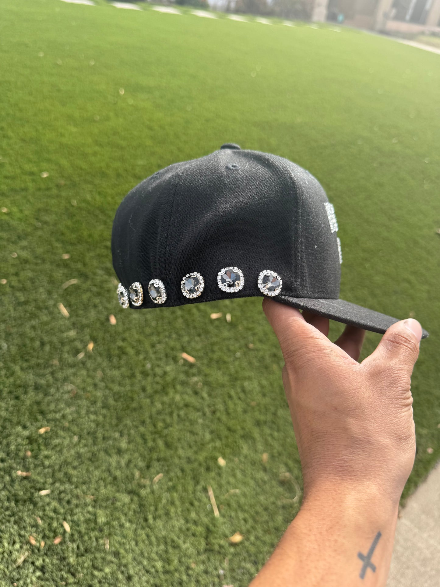 Fivestarss Rhinestone Fitted