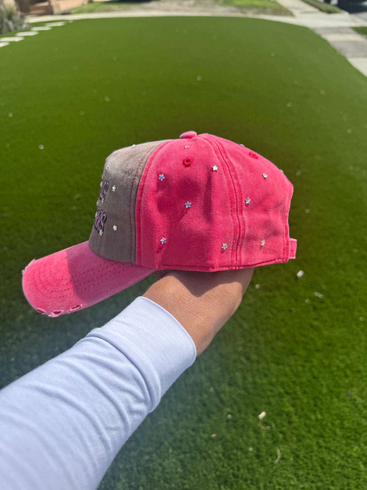 Hot Girls Love 5Stars Adjustable Hat - Pink