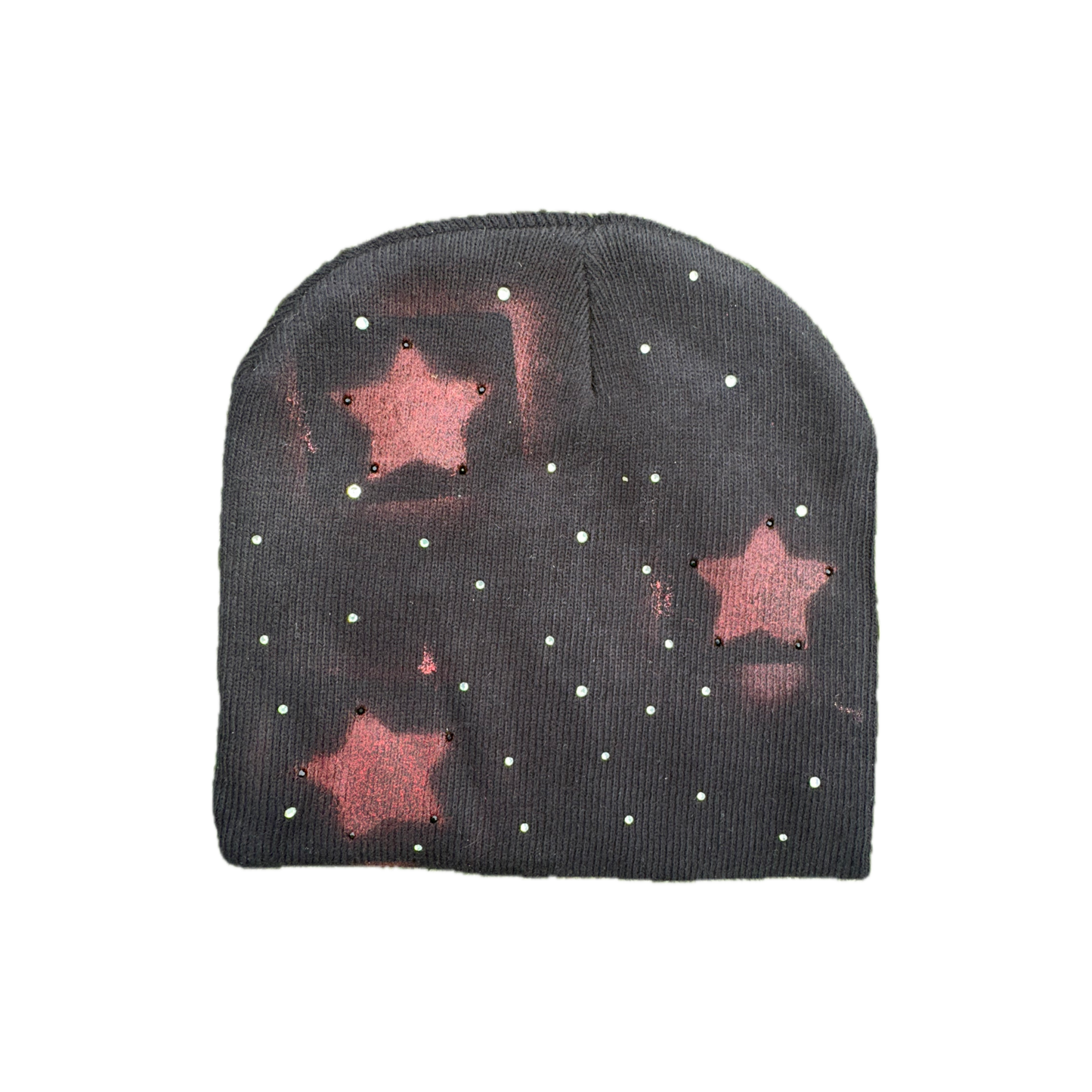 Fivestarss Rhinestone Beanies - Black