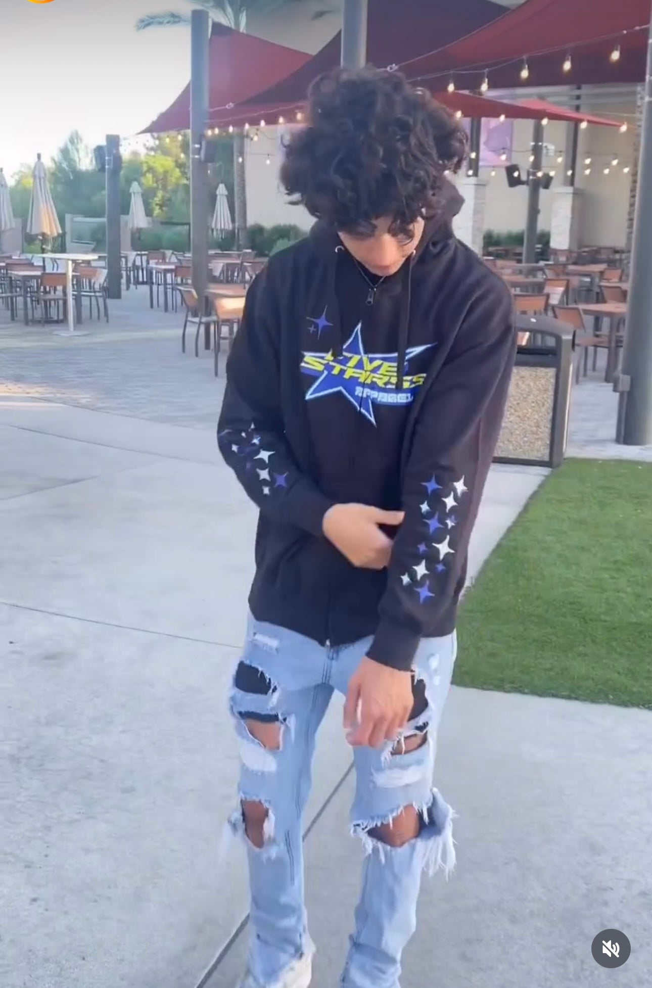 Made From Stars - Zip Up Jacket Black