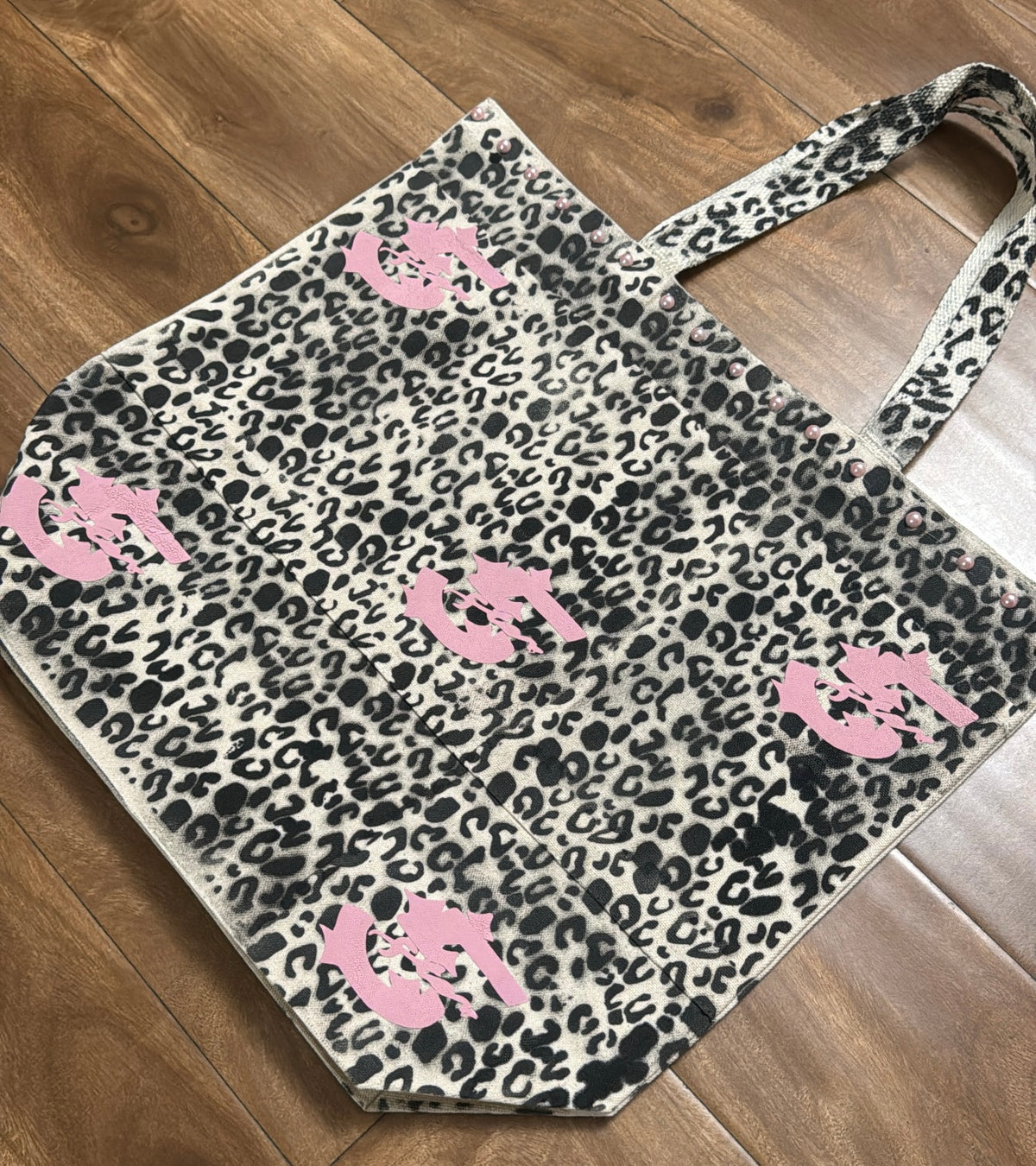 Feel Like A Star Cheetah Print Tote Bag