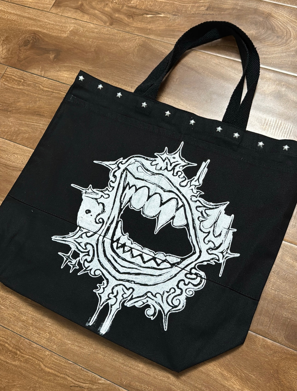 Black Arctic Bite Tote Bag