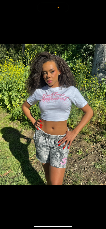 Fivestarss Camo Shorts - Pink Glitter