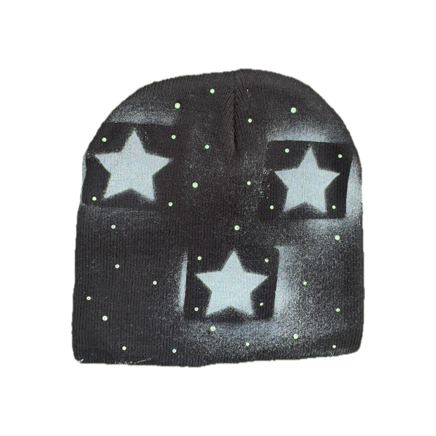 Fivestarss Rhinestone Beanies - Black