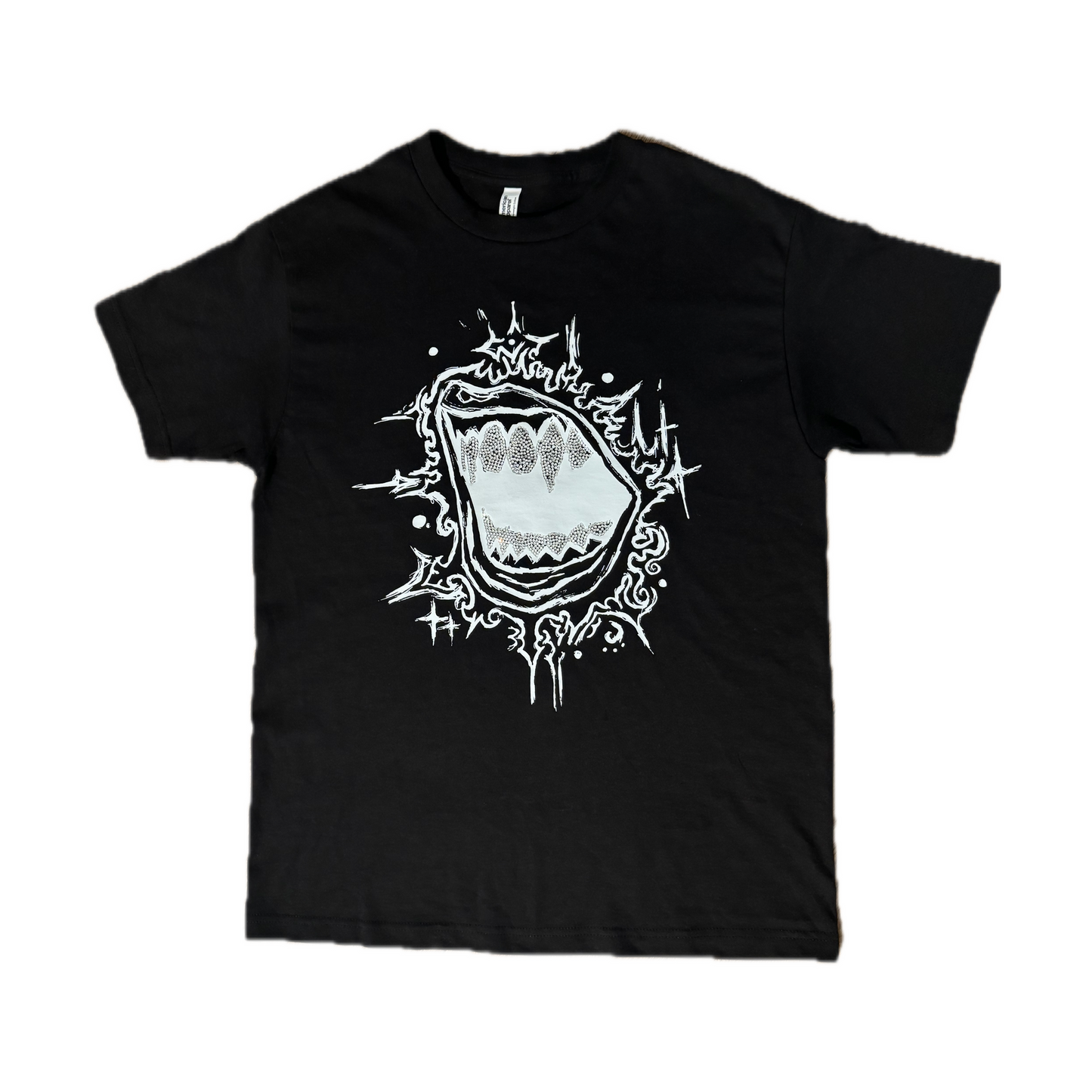 Rhinestone Diamond Bite - Matte Black