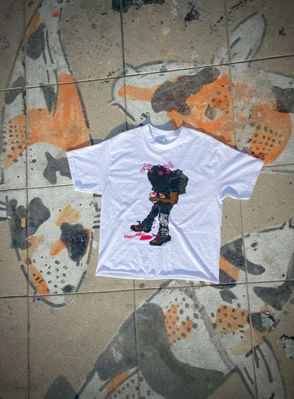 GET LUCKI CROPPED TEE - WHITE