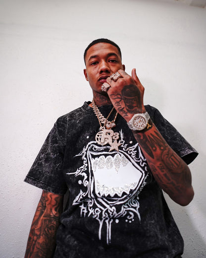 Rhinestone Diamond Bite- Vintage Dye