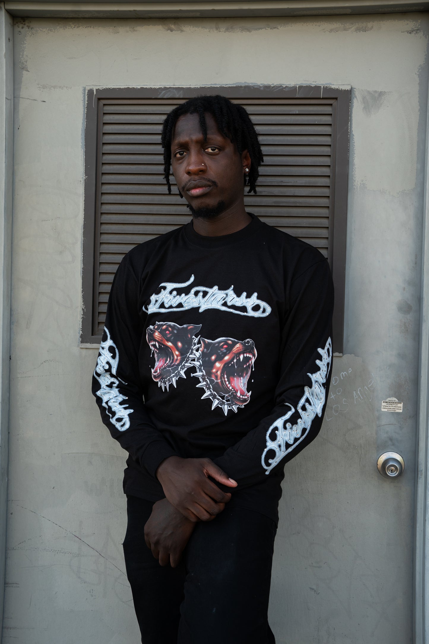 Fivestarss Dog Bite Long sleeve - Black