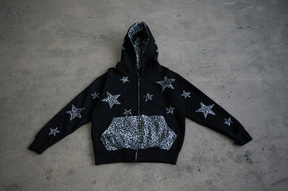 Leopard Print Set- Black (Top & Bottom)