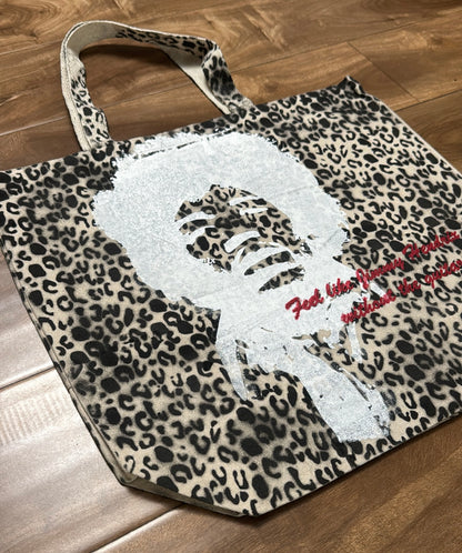 Feel Like Hendrix Cheetah Print Tote Bag