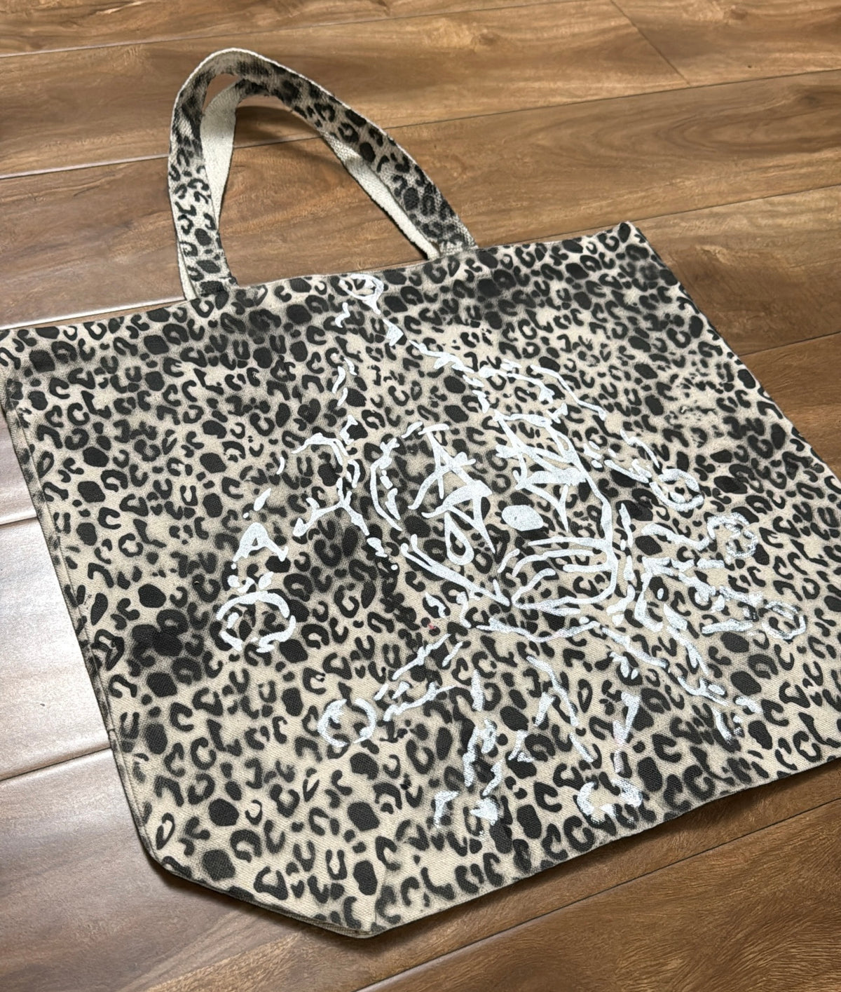 Cheetah Print Sad Clown Tote Bag