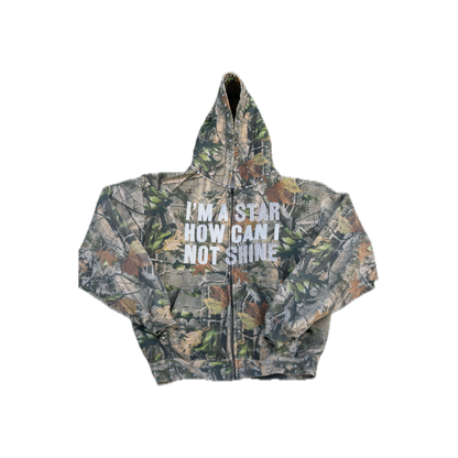 Fivestarss Rhinestone Camo Sweater