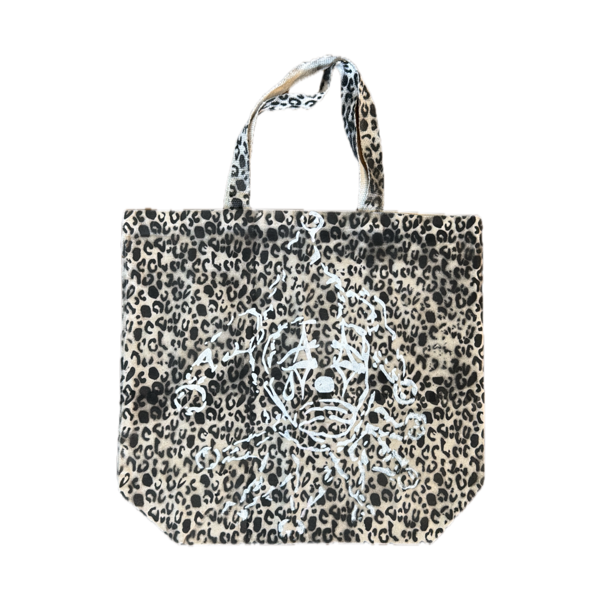 Cheetah Print Sad Clown Tote Bag