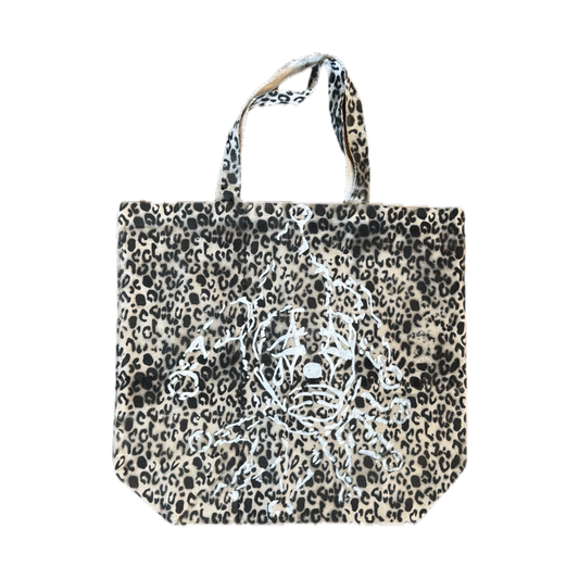 Cheetah Print Sad Clown Tote Bag