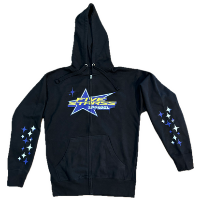 Made From Stars - Zip Up Jacket Black