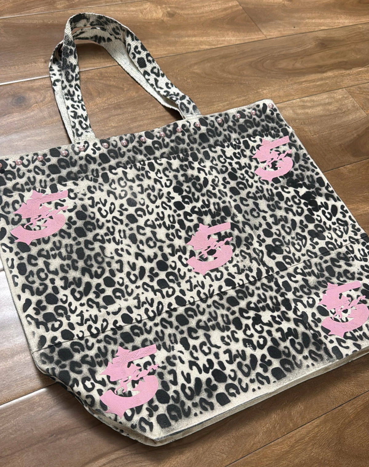 Feel Like A Star Cheetah Print Tote Bag