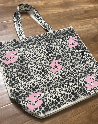 Feel Like A Star Cheetah Print Tote Bag