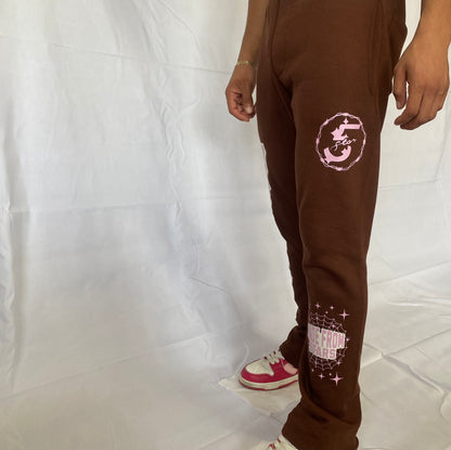 FIVESTARSS STACKED SWEATS - MOCHA