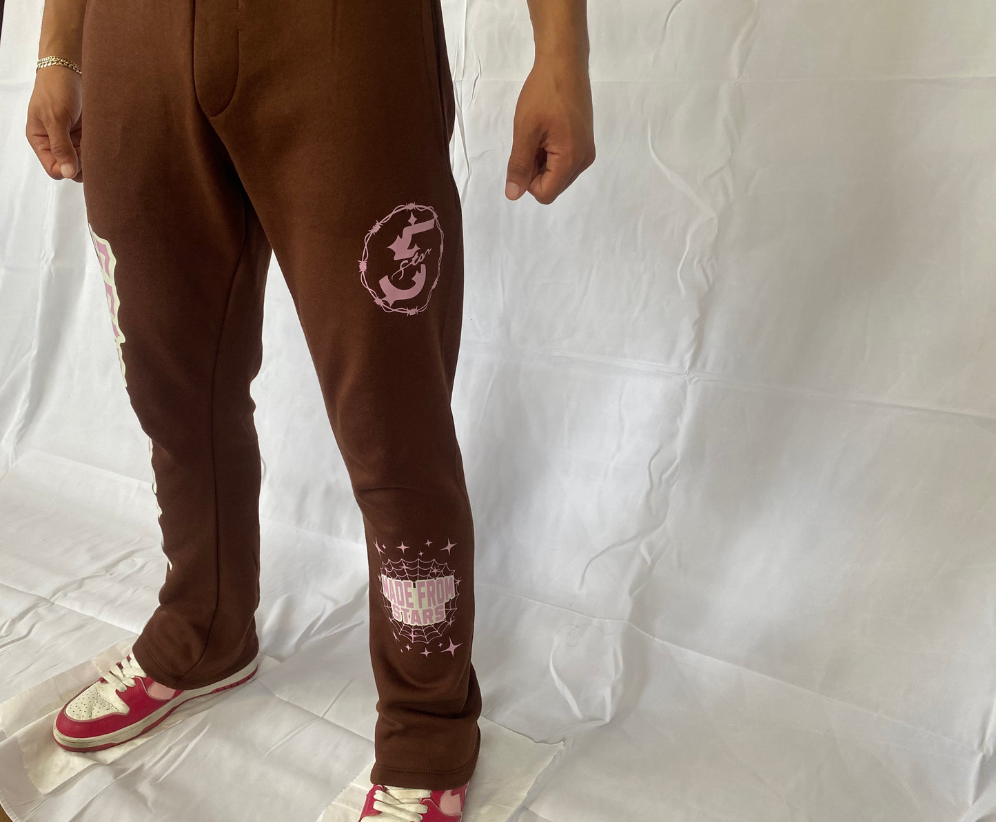 FIVESTARSS STACKED SWEATS - MOCHA