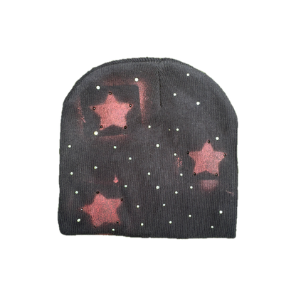 Fivestarss Rhinestone Beanies - Black