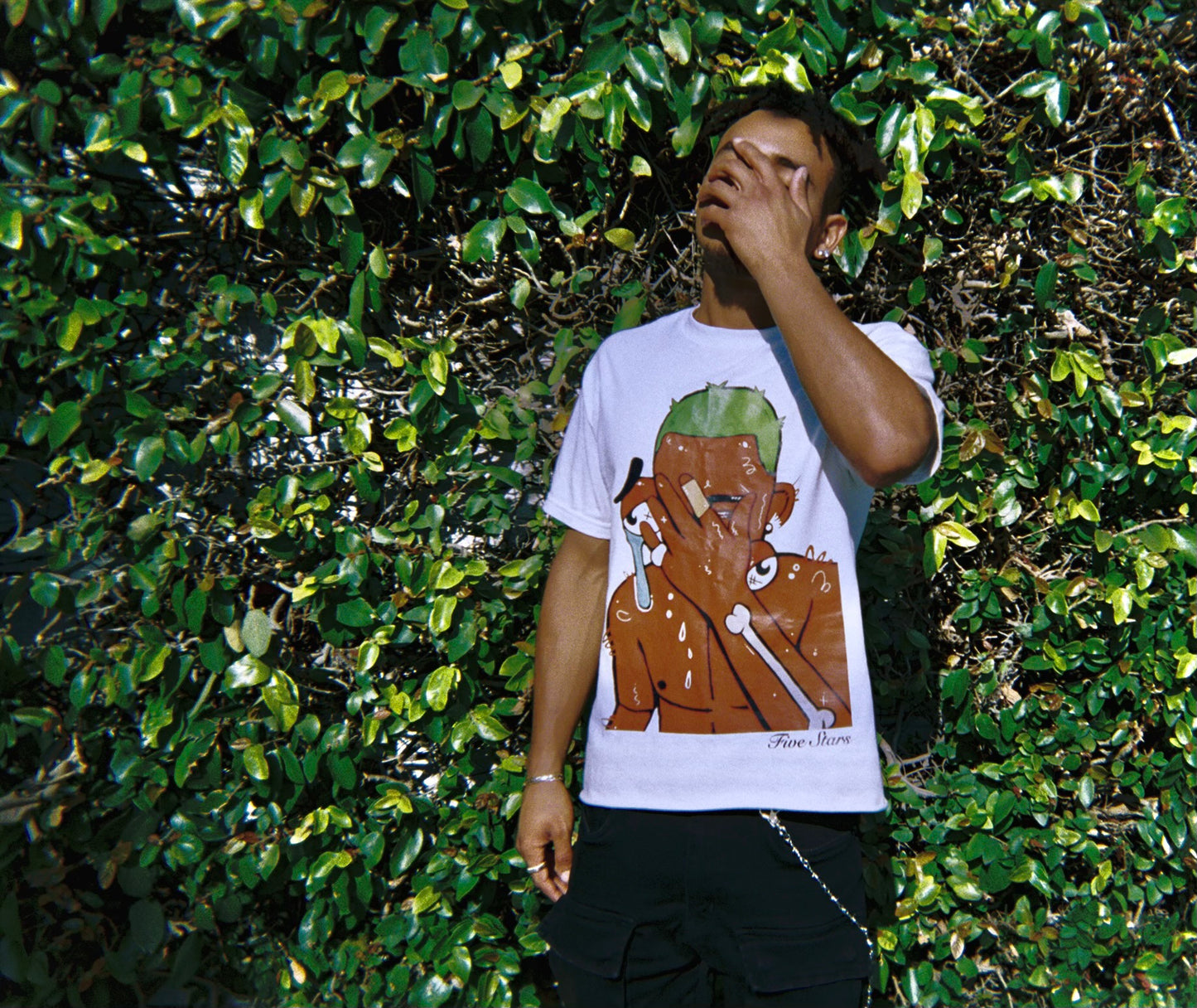 DISTORTED FEELINGS CROPPED TEE - WHITE