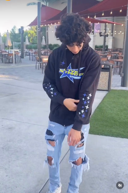 Made From Stars - Zip Up Jacket Black