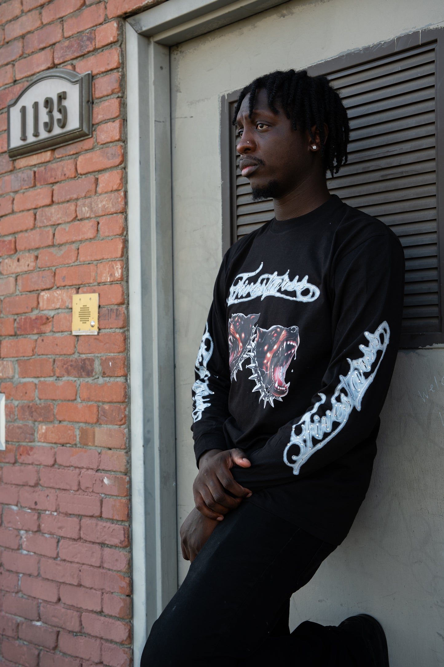 Fivestarss Dog Bite Long sleeve - Black