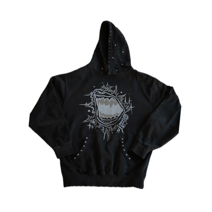 Fallen Stars Rhinestone Hoodie - Midnight Bite
