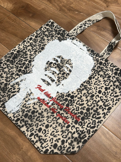 Feel Like Hendrix Cheetah Print Tote Bag