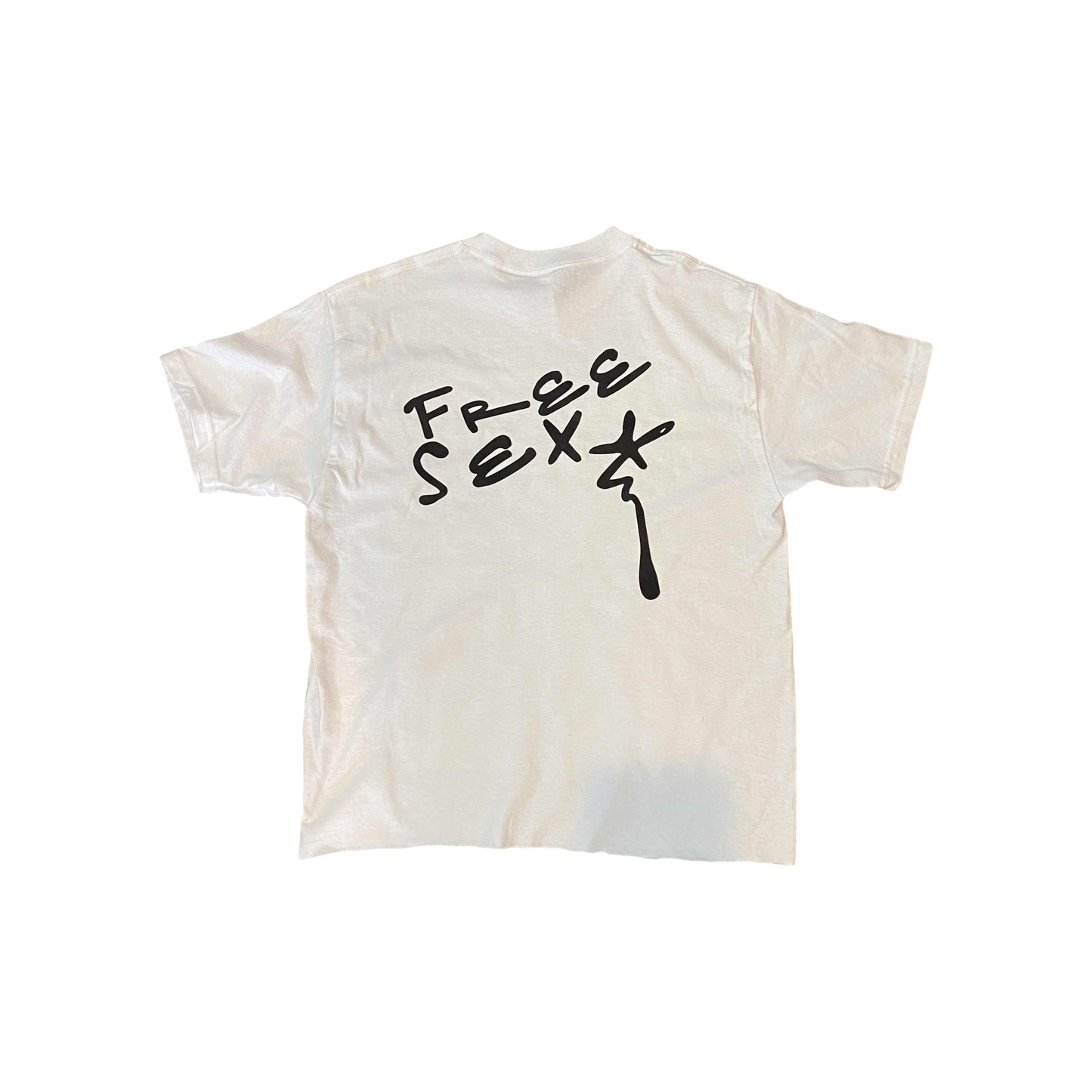FREE SEX CROPPED TEE - WHITE