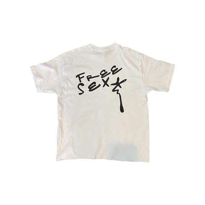 FREE SEX CROPPED TEE - WHITE