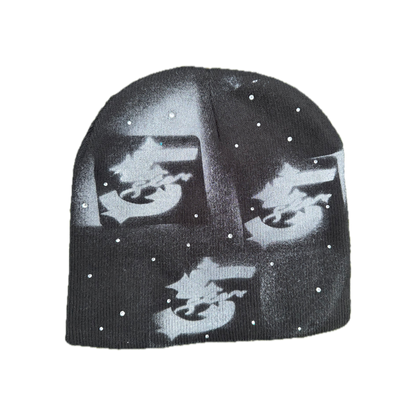 Fivestarss Rhinestone Beanies - Black