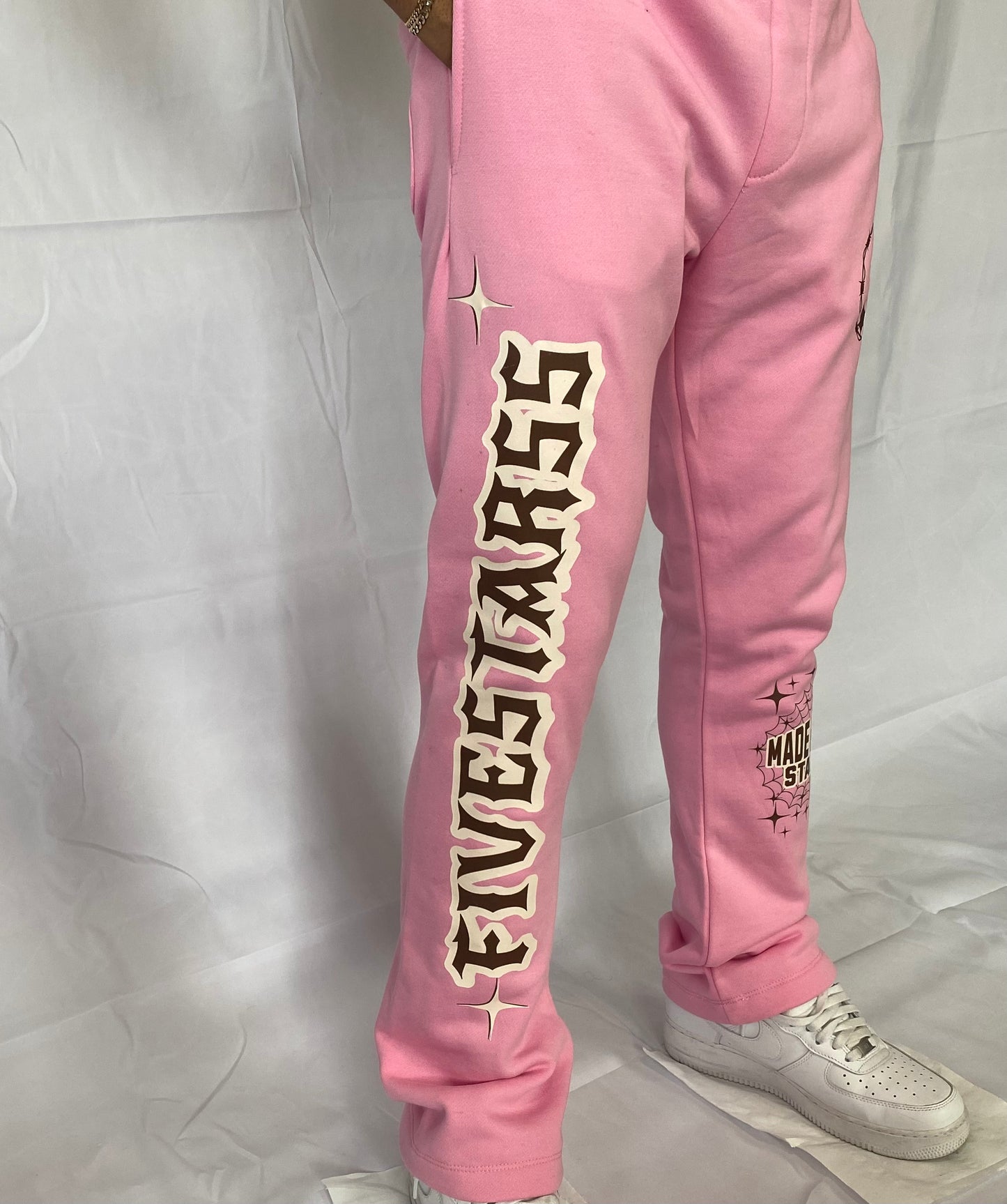 FIVESTARSS STACKED SWEATS - PINK