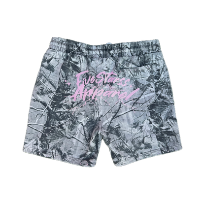 Fivestarss Camo Shorts - Pink Glitter