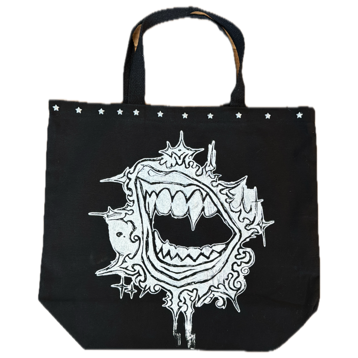 Black Arctic Bite Tote Bag
